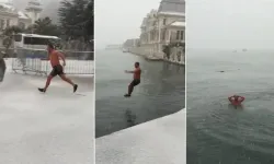 Bebek Sahili’nde -6 Derecede Deniz Sürprizi