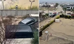 Kuşadası’nda Sağanak Yağış Sele Dönüştü