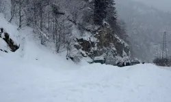 Trabzon Bayburt Karayolu Çığ Nedeniyle Ulaşıma Kapandı