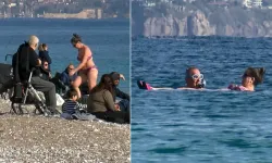 Antalya’da Kış Ortasında Sahiller Doldu