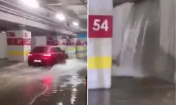 Adana Şehir Hastanesi Otoparkını Sel Bastı