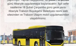 Trabzon'da Ramazan Ayı Otobüs Saatleri Güncellendi