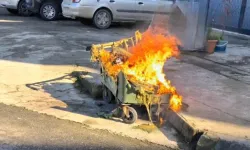 Arsin'de Konteyner Yangını Uyarısı