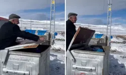 Ardahan'da Çöp Kutusunda Mahsur Kalan Tilki Kurtarıldı