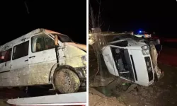 Uşak’ta İşçi Servisi Şarampole Devrildi