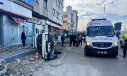 Trabzon Ortahisar’da Devrilen Otomobil KGYS’ye Yakalandı