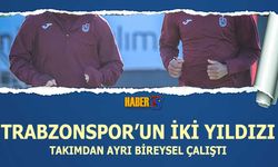 Trabzonspor'da İki Futbolcu Takımdan Ayrı Bireysel Çalıştı