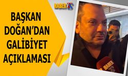 Başkan Doğan'dan Maç Sonunda Taraftara Teşekkür