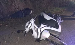 İnegölde Motosiklet Kazası Sürücü Hayatını Kaybetti
