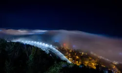 Trabzon’da Sisle Oluşan Kartpostallık Manzaralar