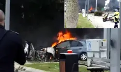 İran Füzesi Tel Aviv'e Düştü Büyük Yangın Çıktı