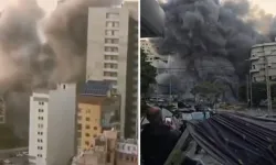 İsrail Beyrut’u Vurdu Patlamalar Canlı Yayında