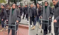 Sinem Dedetaş Cenaze Törenine Yürüteçle Katıldı