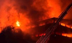 Arsin’de Fındık Fabrikasında Büyük Yangın