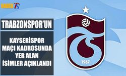 Trabzonspor’un Kayserispor Maçı Kamp Kadrosu Açıklandı