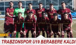 Trabzonspor U19 Kayseri Deplasmanından 1 Puanla Döndü