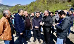 Vali Şahin Heyelan Bölgesinde İnceleme Yaptı