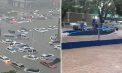 Çin’de Şiddetli Yağış Qinzhou Şehrini Sulara Gömdü