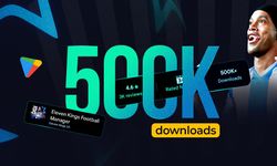 Ronaldinho destekli futbol menajer oyunu, Eleven Kings Game, 500 Bin İndirilmeye Ulaştı