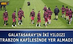 Galatasaray Trabzonspor Maçı Kadrosunu Açıkladı