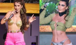 Hande Yener Sahnede Ödülünü Düşürdü