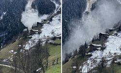 Çaykara’da Çığ Kameraya Yansıdı