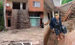Ordu’da Sel Suları Evin İçinden Aktı