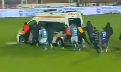 Futbolcular Ambulansı İterek Hayat Kurtardı