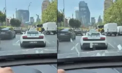 Şişli'de Lamborghini'den Yola Euro Saçıldı