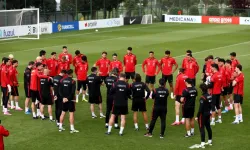 A MİLLİ TAKIM, KUZEY MAKEDONYA MAÇI HAZIRLIKLARINI TAMAMLADI