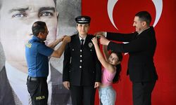 Edirne'de 23 Polis İçin Rütbe Terfi Töreni