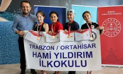 Hami Yıldırım İlkokulu Yüzmede Trabzon'u Salladı