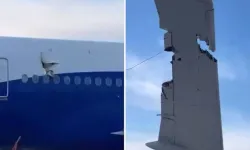 THY Uçağı Antalya'da Direğe Çarptı