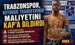 Trabzonspor Mitongo Transferini KAP’a Bildirdi