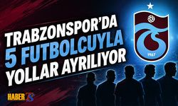 Trabzonspor'da 5 Futbolcuyla Yollar Ayrılıyor
