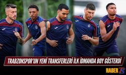 Trabzonspor'un Yeni Transferleri İlk İdmanda Boy Gösterdi