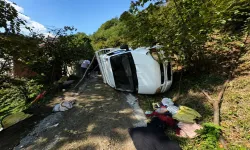 Giresun’da Fındık İşçilerini Taşıyan Araç Devrildi