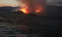 Marmaris’te Orman Yangınına Gece Müdahalesi