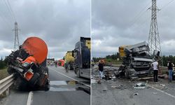 Şile’de İki Tır Çarpıştı: Yol Trafiğe Kapandı