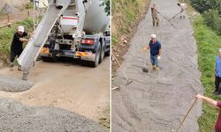 Trabzon'daki Beton Yol Çalışması Tepki Çekti