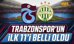 Trabzonspor'un Ferencvaros Maçında İlk 11'i Belli Oldu