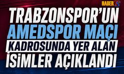 Trabzonspor'da 6 Futbolcu Amedspor Kadrosunda Yer Almadı