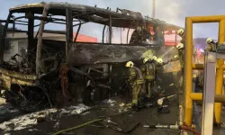 Kuzey Marmara Otoyolu'nda Otobüs Alev Aldı