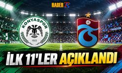 Konyaspor Trabzonspor Maçının İlk 11'leri Açıklandı