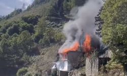 Çaykara’da Yangın: İki Kardeş Son Anda Kurtarıldı