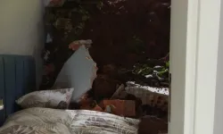 Arsin’de Toprak Kayması Eve Zarar Verdi