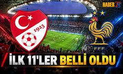Türkiye Fransa Maçında İlk 11'ler Belli Oldu