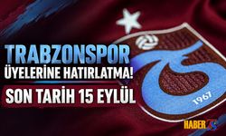 Trabzonspor Üyelerine 15 Eylül Aidat Hatırlatması