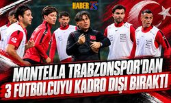 Montella Trabzonspor'dan 3 Futbolcuyu Kadro Dışı Bıraktı