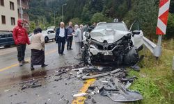 Çaykara’da Hatalı Sollama Kazaya Neden Oldu